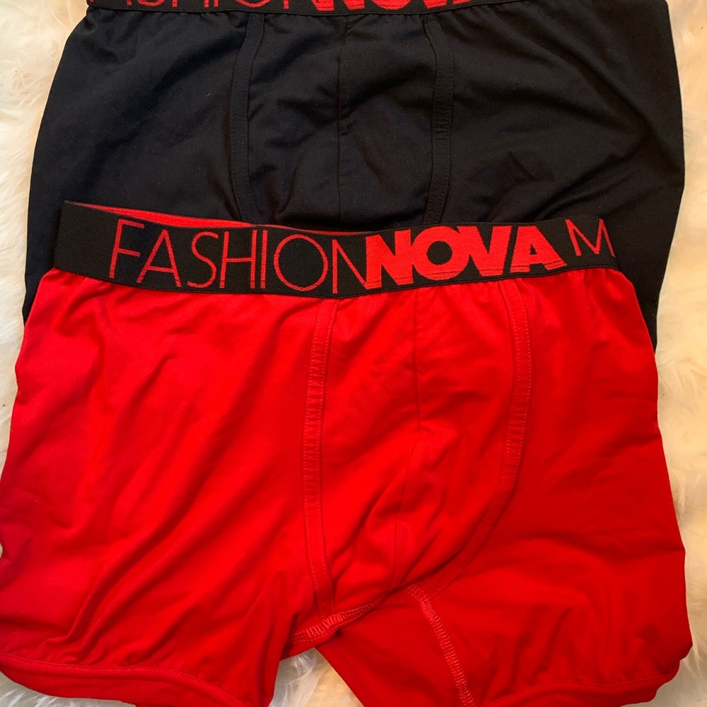 Lot of 2 Fashion Nova mens boxers